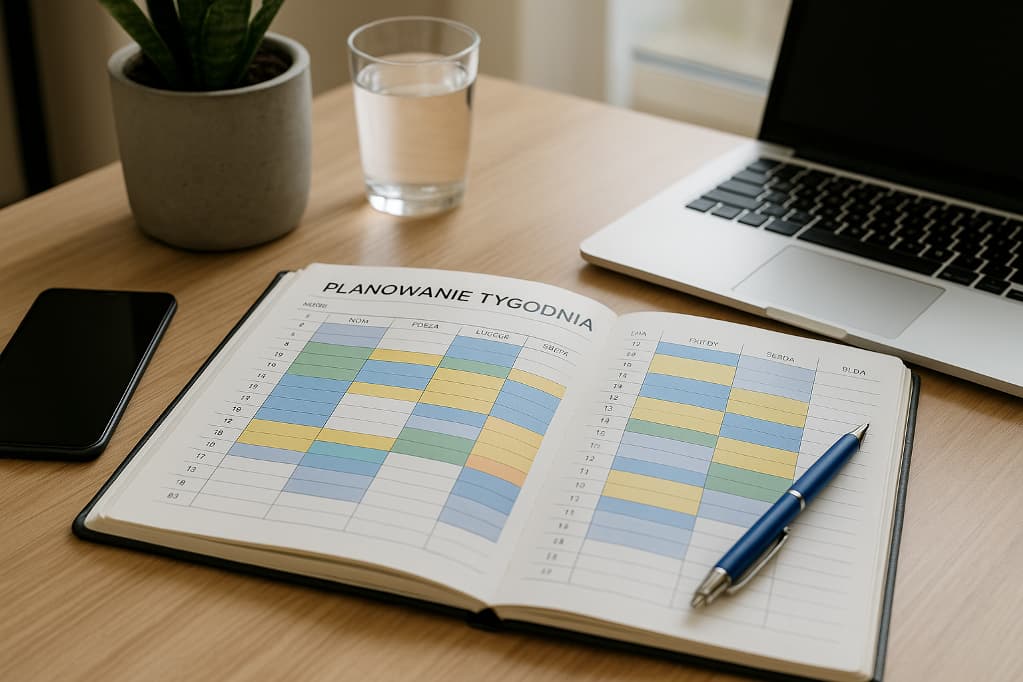 Planowanie tygodnia metodą bloków czasowych